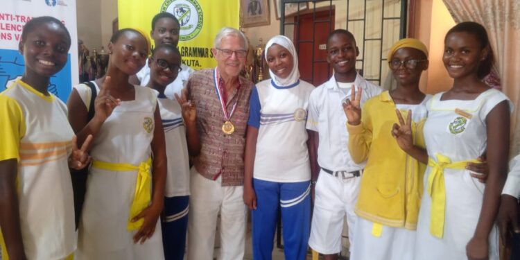 Professor John Henry Drewal with current Afrograms students